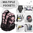 thumbnail image 6 of Jeiento 17 Inch Cherry Floral Axolotl School Backpack Large Capacity Lightweight Water-Resistant Bookbag for Girls Elementary School Students, Casual Daypack for Travel, 6 of 7