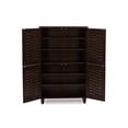 thumbnail image 5 of Baxton Studio Armoire de Rangement pour Chaussures d'Entrée Moderne et Contemporaine à 2 Portes en Bois Brun Foncé Winda, 5 of 5