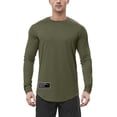 thumbnail image 1 of WEAIXIMIUNG Noël Homme Automne Hiver Décontracté Brossé Col Rond Manches Longues Chemise de Base Haut Blouse, 1 of 7
