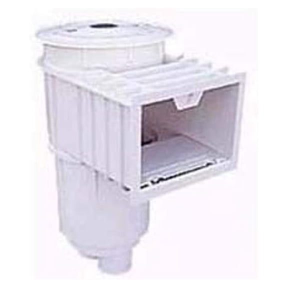 Sta-Rite 08650-5404 U-3 SwimQuip Inground Skimmer for Concrete Pools, 2 Inch Slip with 1 1/2 Inch Slip Reducers, White w/ Tan Lid & Frame, without Float