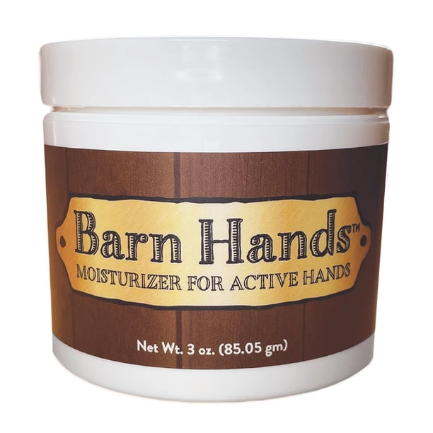 Hidratante para manos activas Equerry's Barn Hands | Crema de Manos para Manos Secas y Agrietadas | Crema reparadora de manos no grasa | Aroma de menta de 3 onzas.