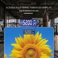 thumbnail image 3 of High Precision Body Weight Scale Smart Bathroom Scales with Large LCD Display(400lbs),Decorative for Bedroom-Sunflowers Blooming In The Field Against Blue Sky Background, 3 of 4