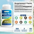 thumbnail image 2 of Best Naturals Konjac Root 2000 mg 180 Vegetarian Capsules, 2 of 8