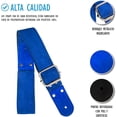 thumbnail image 3 of Correa para guitarra, Strap guitarra acústica, bajo eléctrico, guitarra eléctrica Kidam Gamuza azul, 3 of 3