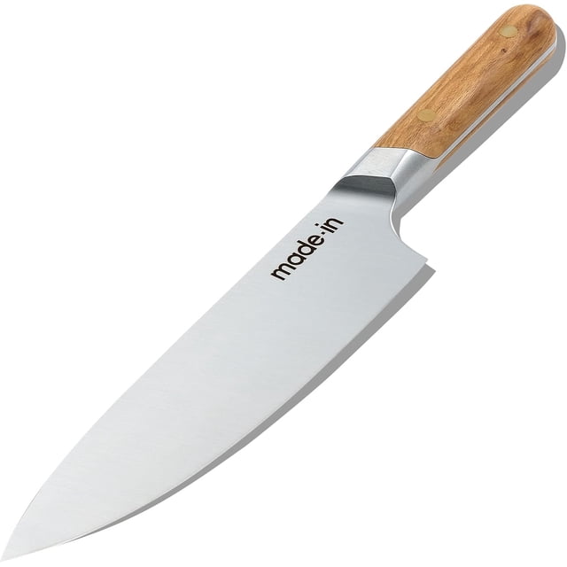 Made In Cookware - 8" Chef Knife - Made in France - Full Tang with Olive Wood Handle