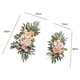 thumbnail image 2 of 2 piezas de guirnalda de flores artificiales, fondo floral, peonía falsa, rústica, hecha a mano, de seda Rosa rubor, 2 of 9