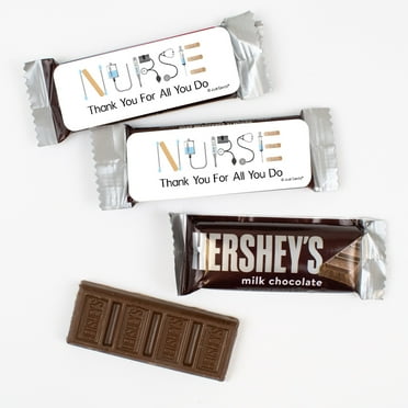 44 Pcs Nurse Appreciation Candy Snack Size Chocolate Bar (19.8 oz, Approx. 44 Pcs) - Nurse Week Thank You Gifts