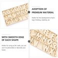 thumbnail image 2 of OULII 130 Pcs Alphabet Wood Chips Creativity Development for Home Decor Items, 2 of 4