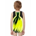 thumbnail image 4 of TiaoBug Kids Boys Color Block Gymnastics Leotard Tank Top Sleeveless Sport Jumpsuit Singlet Wrestling Bodysuit Fluorescent Yellow 6, 4 of 5