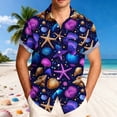 thumbnail image 6 of MELDVDIB Mens Summer Vacation Shirts Button-Up Turn-Down Collar Short Sleeve Tops Fashion Casual Tropical Floral Printed Beach Shirts, 6 of 6