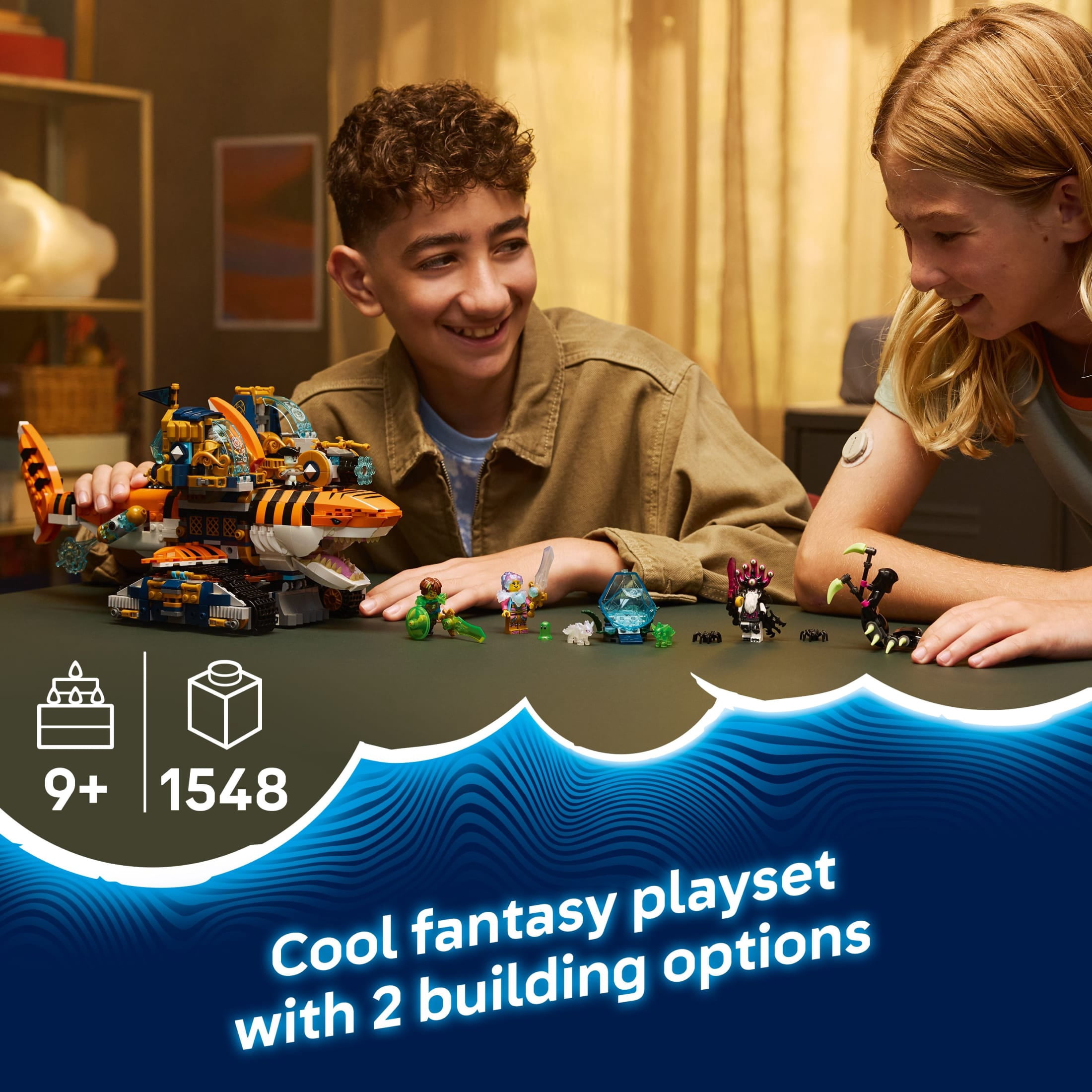 LEGO DREAMZzz Tiger Shark Building Toy for Kids - 71515, 1548