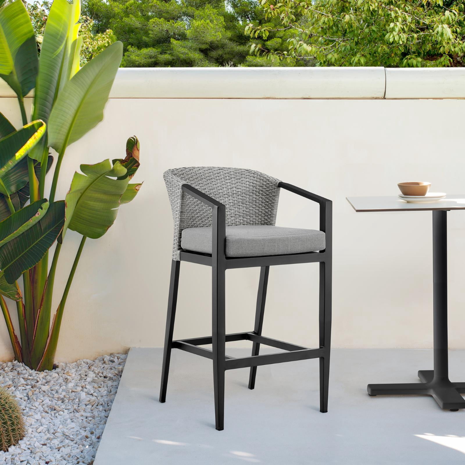 Armen Living Aileen 30 in. Outdoor Bar Stool