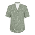 thumbnail image 4 of Jxximdong Button-up Shirts for Women Women's Casual Short Sleeve Regular Cardigan Top Shirt Spring Tops, 4 of 5