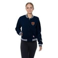 thumbnail image 4 of Women's New Era  Navy Chicago Bears Throwback Fleece Full-Snap Jacket, 4 of 5