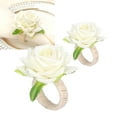 thumbnail image 3 of Ccdes Napkin Holder,Table Decoration,2PCS/Bag Simulation Flower Napkin Rings Modern Napkin Holder Table Decorations for Wedding, 3 of 8