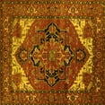 thumbnail image 1 of Ahgly Company Indoor Square Persian Yellow Traditional Area Rugs, 7' Square, 1 of 4