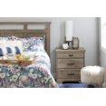 thumbnail image 3 of South Shore Versa Nightstand with Charging Station and Drawers for Adult, in Weathered Oak, 3 of 11