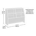 thumbnail image 3 of Pemberly Row Set of 2 Engineered Wood Footboard/Bookcases in Grand Walnut, 3 of 11