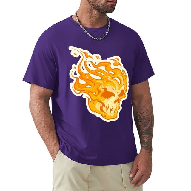 OUSIMEN T-Shirts Graphiques Skull pour Hommes et Femmes - 6TG