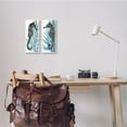 thumbnail image 2 of Stupell Industries Zebra Striped Sea Horses Blue Ocean Coral Wall Plaque, 7 x 17, Design by Stellar Design Studio, 2 of 6