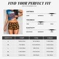 thumbnail image 5 of Honeii Orange Pumpkin Print Women's Workout Shorts, Gym Shorts for Active Wear, Sports Shorts,Women's Running Shorts,Quick Dry Athletic Shorts-XX-Large, 5 of 8