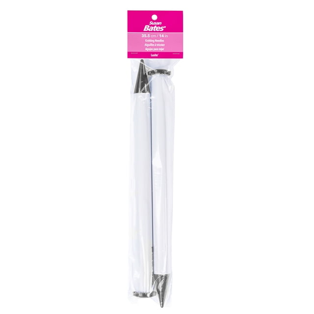 Aguja Plastico Punta Blanco C/Gris Redondeada Ultrasuave Susan Bates Coats Implementos Susan Bates T1151-APL15