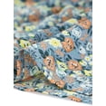 thumbnail image 6 of Allegra K Women's Floral Elastic Waist Ruffle High Low Hem Skirts, 6 of 6