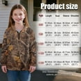 thumbnail image 7 of Uorisanigo Girls Half Zip Cropped Pullover Sweatshirt Oversized Sweatshirts Hunting Tree Camo Forest Long Sleeve Athletic Tops Fall Fashion Outfits Clothes Kids Hoodies Size 5-6, 7 of 7