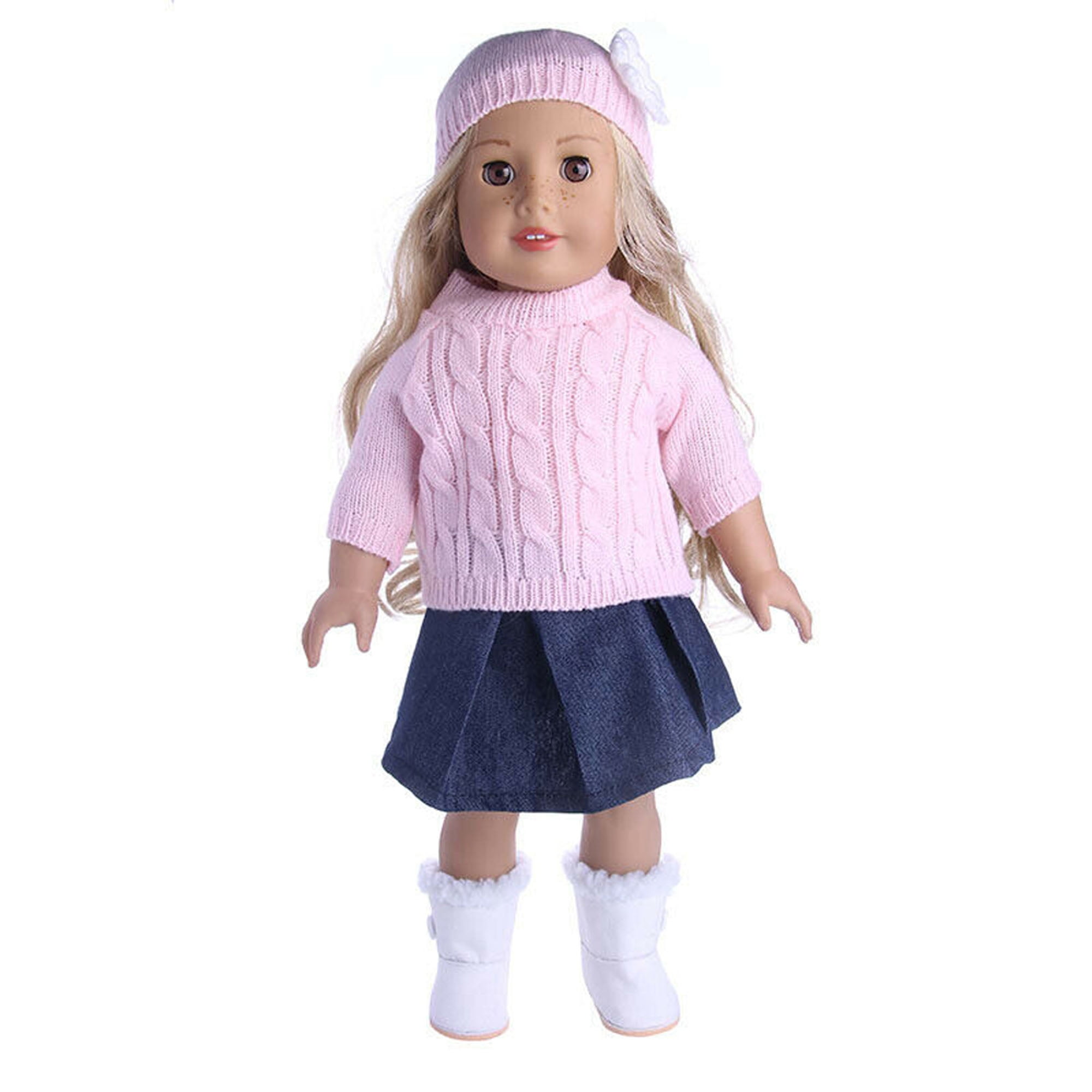 Hot Doctor's Doll Clothes Dress Skirt Hat Fit for 18 Inch Baby Girl Dolls Gifts 
