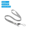 thumbnail image 4 of Uxcell Office Neck Lanyards with Swivel Hook Clip Detachable Buckle for ID Badge Keys, Grey 20 Pack, 4 of 5