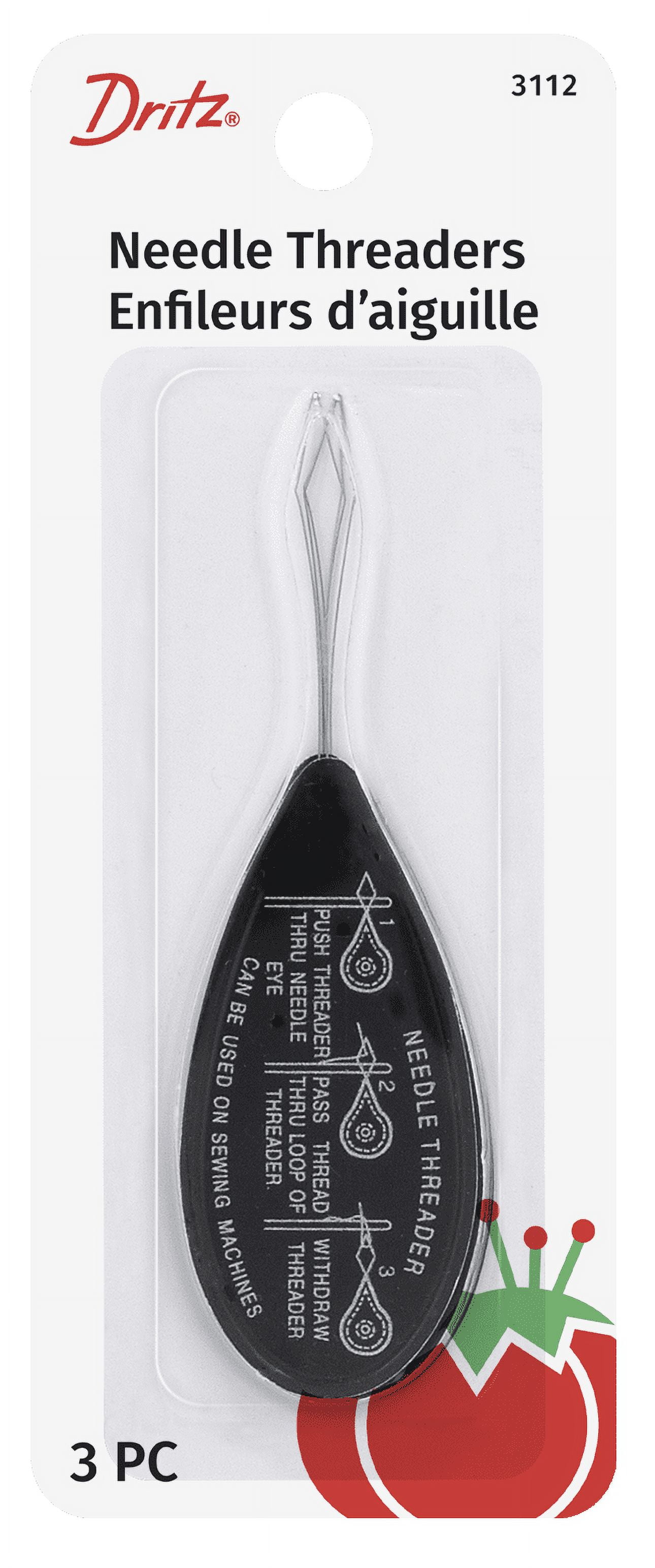 Bohin Needle Threader, Aluminum, 3pc. Bohin Needle Threader, Aluminum, 3pc.