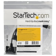 StarTech USB3S2SAT3CB USB 3.0 إلى 2.5 SATA III كابل محول القرص الصلب مع UASP - SATA إلى USB 3.0 محول لـ SSD / HDD - كابل محول القرص الصلب