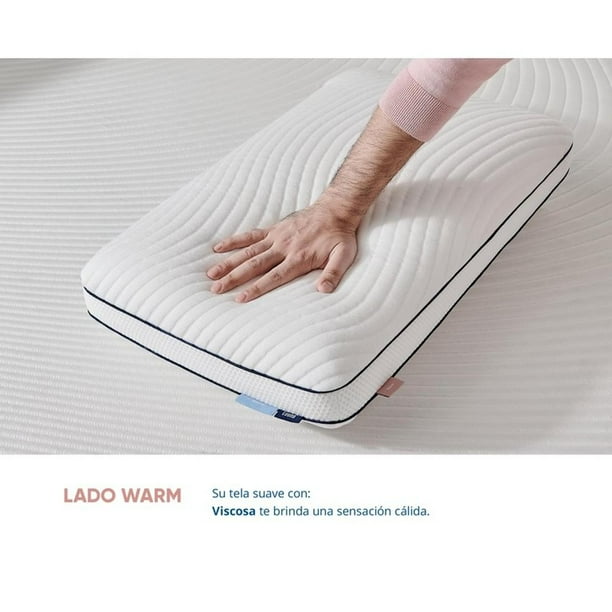 Luuna Almohada Cool Flip, King Size, Reversible con un Lado Cálido