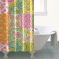 thumbnail image 3 of Pioneer Flower Floral Print Pattern Shower Curtain 36”x72", Bathroom Decorative Shower Curtain Set with 12 Hooks, Waterproof Washable, 3 of 5