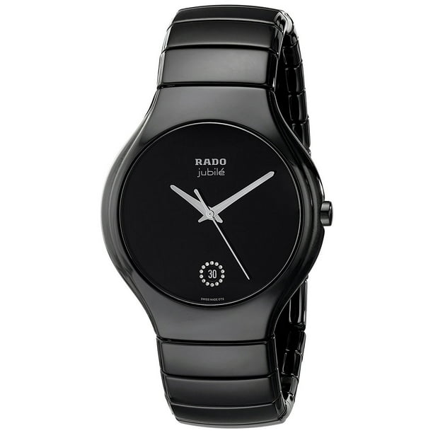 Rado Rado True Jubile Black Ceramic Mens Watch Calendar Quartz