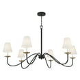thumbnail image 5 of Trade Winds Ascend 6-Light Chandelier in Black with Natural Brass Accents, 5 of 6