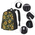 thumbnail image 4 of Daiia Sunflowers Backpack for Men and Women -Durable Backpack Large Capacity, Water-Resistant Bag with Adjustable Straps and Laptop Compartment, 4 of 9