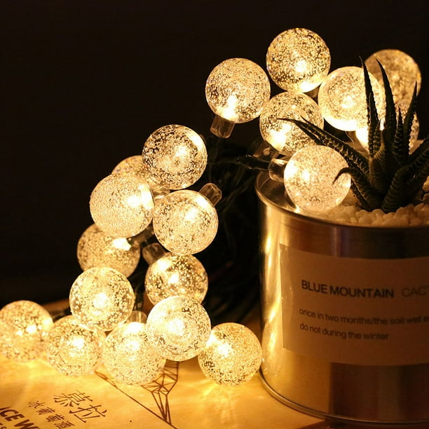 Cadena de luces LED solares para exteriores, luz pequeña impermeable, luz de estrella, luz de jardín para exteriores, linterna de camping