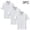 White, variant on Scyoekwg 3 Pack Boys Short Sleeve Shirt Cotton Solid Color Casual School Uniform Tee Loose Fit Breathable Sports Top (Navy,12 Years)