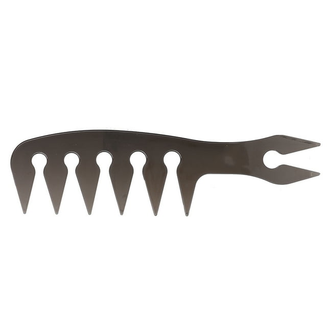 Peine De Peluquería, Herramienta Portátil Para Peinar El Cabello Con Aceite Con Diseño Simulado De Cinco Dedos, Dientes Anchos Y Lisos Para Salón De Hombres Y Mujeres