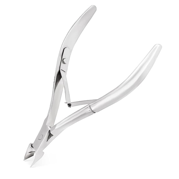 EXLEAF Cuticle Trimmer Cuticle Nippers,Professional Stainless Steel Cuticle Cutter Cuticle Clippers Cuticle Remover,Pedicure Manicure Tools for Fingernails and Toenails(Silver)