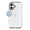 thumbnail image 2 of onn. Rugged Phone Case with Holster for iPhone 16 - Clear, 2 of 11