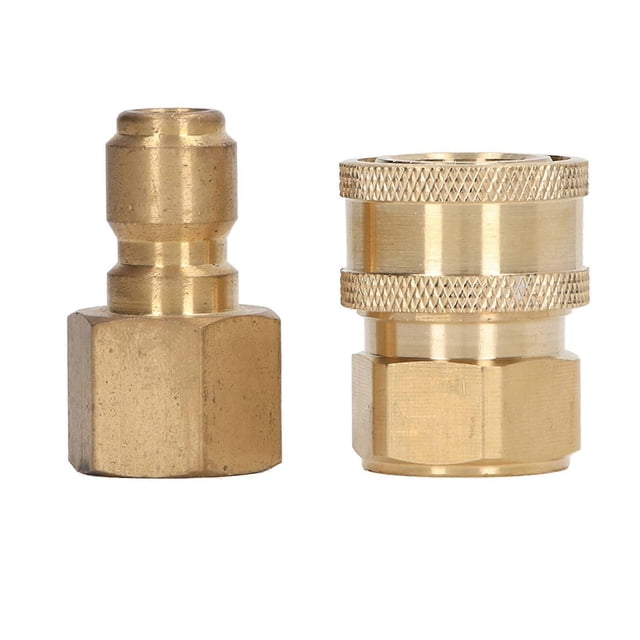 5000PSI High Pressure Washer Fittings Washing Machine Pipe Adapter Female Male Connectors M18x1.5mm Female Thread Plug and Socket