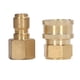 thumbnail image 1 of 5000PSI High Pressure Washer Fittings Washing Machine Pipe Adapter Female Male Connectors M18x1.5mm Female Thread Plug and Socket, 1 of 5