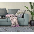 thumbnail image 5 of Amrita Sen Three Roses with Butterfly Indoor/Outdoor Pillow with Removable Cover in Muted Yellow Blue Peach18x18, 5 of 5