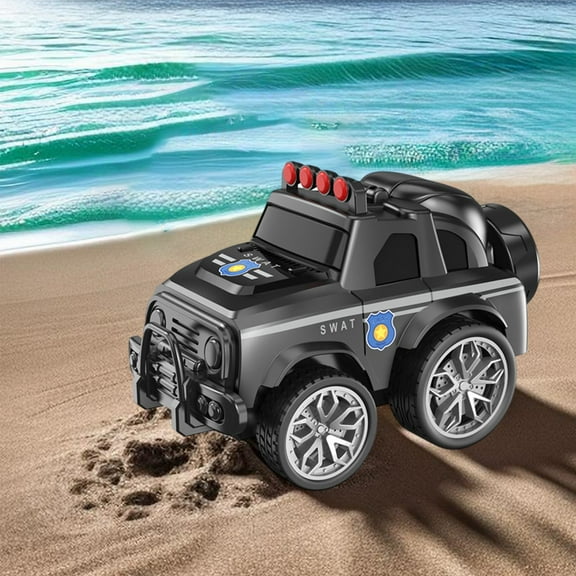 Nilvkv Car Model 360 Rotating Stunt Friction Polices Off Road Toy Car for 2 Year Old Boys Kids Rides Vehicle, Toys and Hobbies