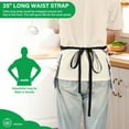 thumbnail image 3 of Yayeee Waist Apron with Pockets for Cooking Waterproof Half Server Aprons, Christmas Forest, 3 of 7
