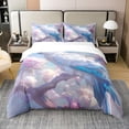 thumbnail image 1 of Algodón Queen Funda Nórdica Dreamy Pink White Cherry Blossom Juego de cama para niños, 1 of 7