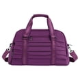 thumbnail image 3 of Bolsa deportiva de gimnasio, bolsa de viaje con compartimento para zapatos, ligera y ajustable. Púrpura, 3 of 9