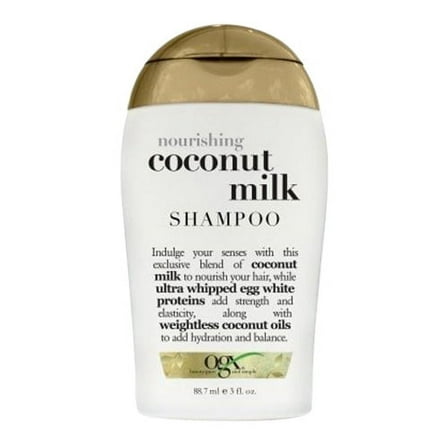 OGX Nourishing Coconut Milk Shampoo Trial Size, 3 Oz, 6 Pack